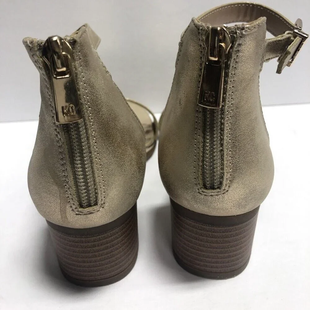 Kenneth Cole Big Kids’ Layla Erin, Ankle Strap Sandals, Girls’ Size 2M